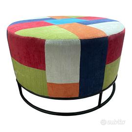 Pouf Design Patchwork Multicolor XXL