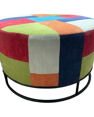 Pouf Design Patchwork Multicolor XXL