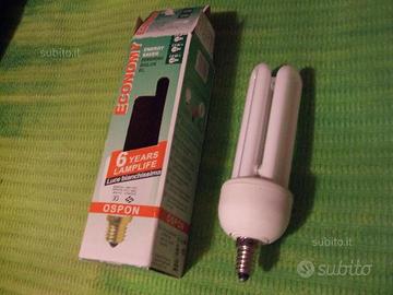 Lampadina risparmio energetico 36 W E 14 NUOVA