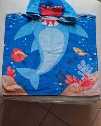 Poncho asciugamano mare spiaggia bimbi