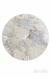 orologio da parete moderno effetto marmo 