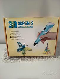 penna 3d azzurra