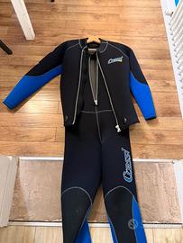 muta umida cressi 5 + 5 mm bipezzo