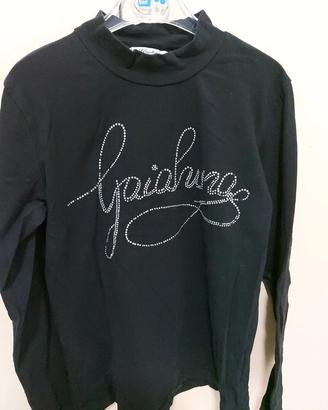 T shirt nera 10 anni Gaialuna