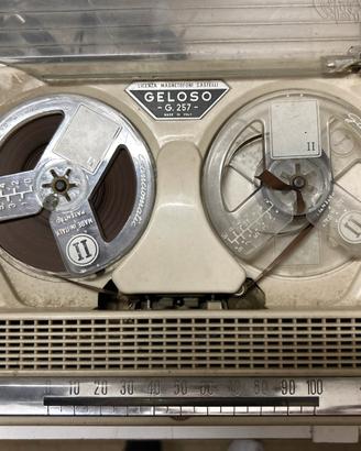 Registratore a bobine GELOSO G257 vintage anni 60