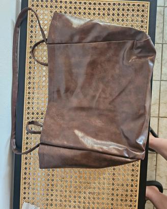 Borsa da mano marrone