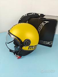 Casco per moto Momo Design oro/nero XS
