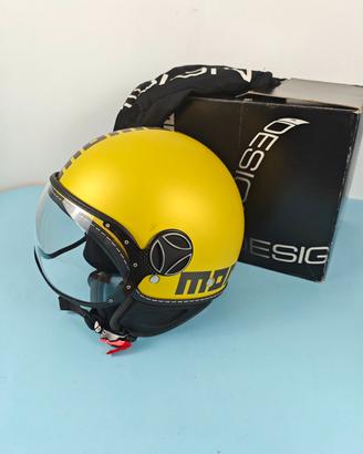 Casco per moto Momo Design oro/nero XS