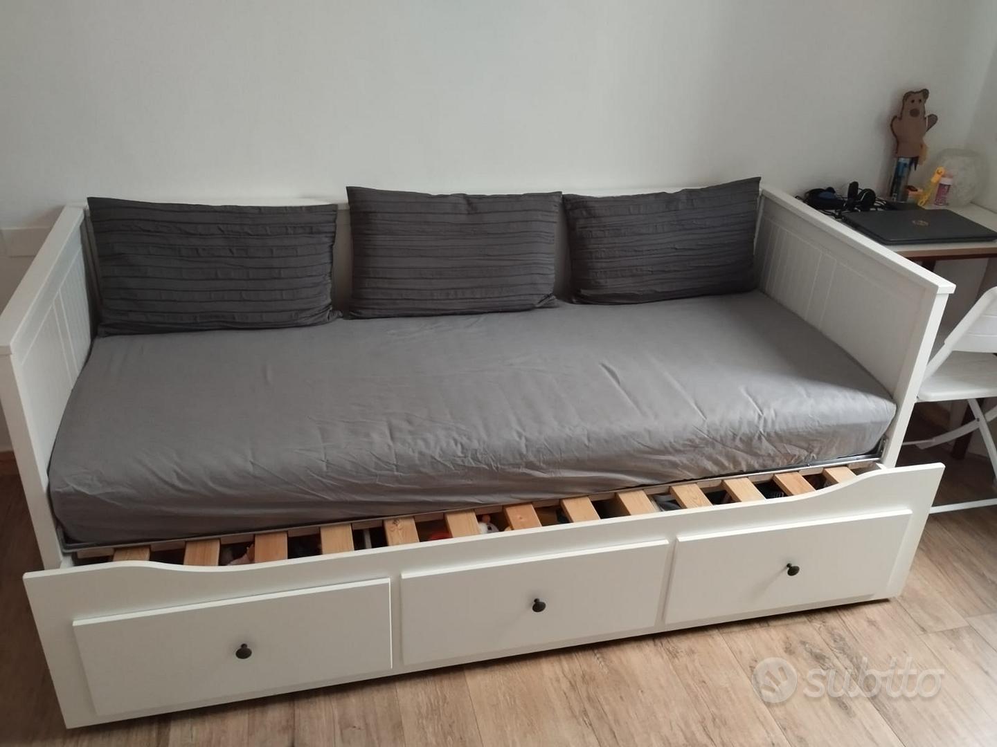 Letto Singolo Clic Clac In Tessuto Blu Petrolio, Divano Posti