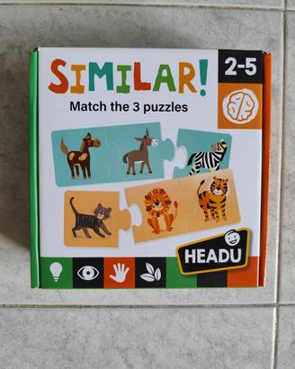 Headu - similari 2- 5 anni - puzzle 