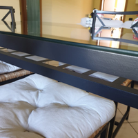 Tavolo vetro e ferro battuto Ikea Granas