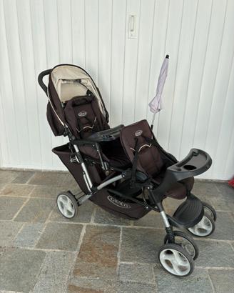 Passeggino gemellare fratellare