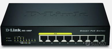 Dlink switch 8 porte POE modello DGS-1008P/E nuovo