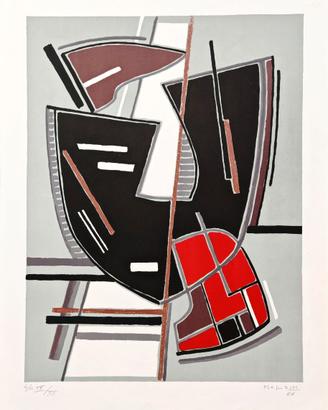 Alberto Magnelli Serigrafia 50x65