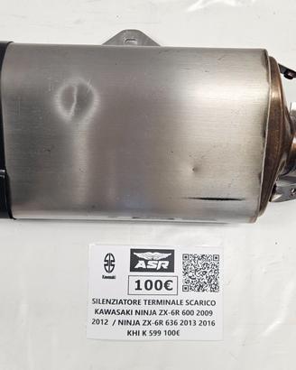 TERMINALE DI SCARICO ORIGINALE KAWASAKI NINJA ZX6R