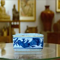 Scatola in Porcellana Ge Ware  Qianlong - 19th