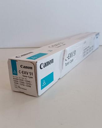 TONER CIANO ORIGINALE CANON C-EXV 51