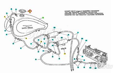 Tappo serbatoio carburante Moto Guzzi California 1