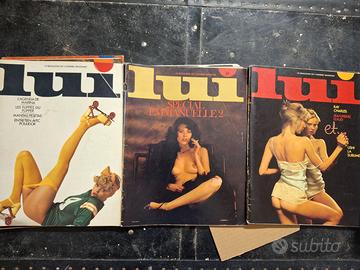 Lotto 3 riviste LUI in lingua francese