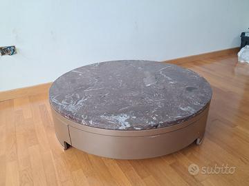 tavolino da the / salotto con ripiano in Marmo