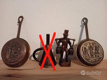 VECCHI OGGETTI MINIATURE IN RAME VINTAGE 