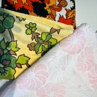 3 tessuti in spugna stile vintage