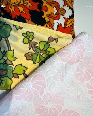 3 tessuti in spugna stile vintage