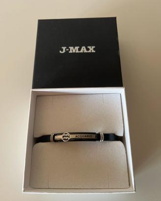 Bracciale Acquario pelle + acciaio con scatola