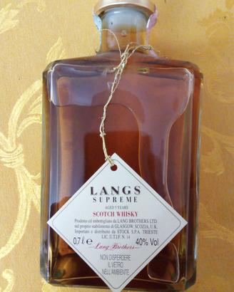 Scotch whisky Lang supreme