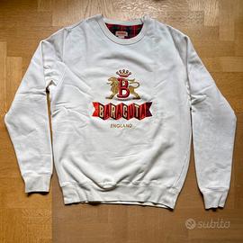 Felpa Baracuta England ricamo logo leone bianca M