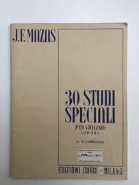 Mazas, spartito per violino