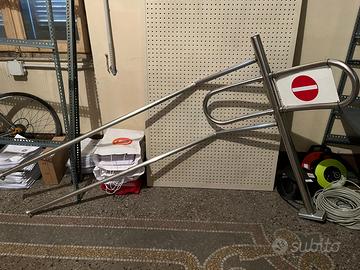 delimitatore per persone in acciaio inox