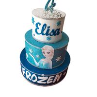torta finta decorazione bimba Frozen