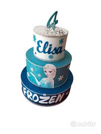 torta finta decorazione bimba Frozen
