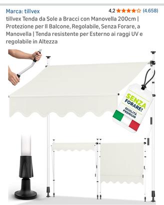 Tenda da sole per esterno tillvex