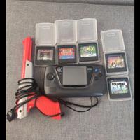 Consolle Sega Game Gear+6 giochi+pistola zapper Ni