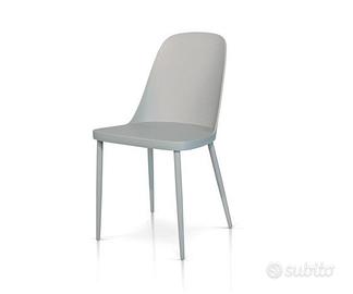 Sedia 988 Colore Grigio Struttura e Sedile in PP