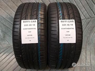 2 gomme 225 40 18 continental a49