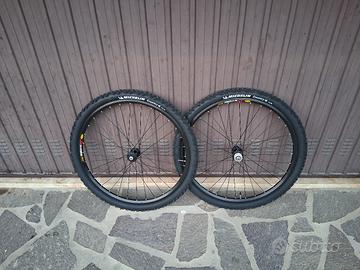 ruote complete mtb 26 mavic + gomme 