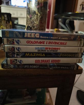 Lotto 6 DVD robot Go Nagai