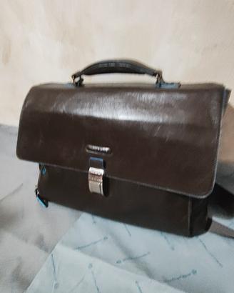 borsa da lavoro Piquadro marrone in pelle 