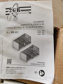 gabbia cova da 90 smontabile br2 positano