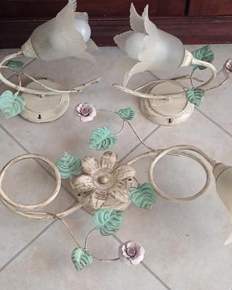 lampadario grande e due piccoli 