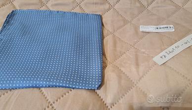 Pochette di seta stampato in Mini Twill Light blue