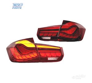 FANALI BMW F30 FULL LED LIGHT BAR OLED ROSSO