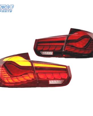 FANALI BMW F30 FULL LED LIGHT BAR OLED ROSSO