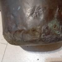 Pentola secchio vaso rame antico contenitore 