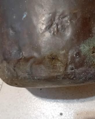 Pentola secchio vaso rame antico contenitore 
