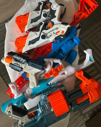 Lotto 5 pistole e fucili NERF originali