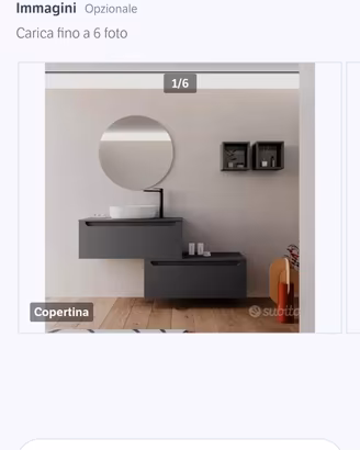 mobile bagno sospeso
